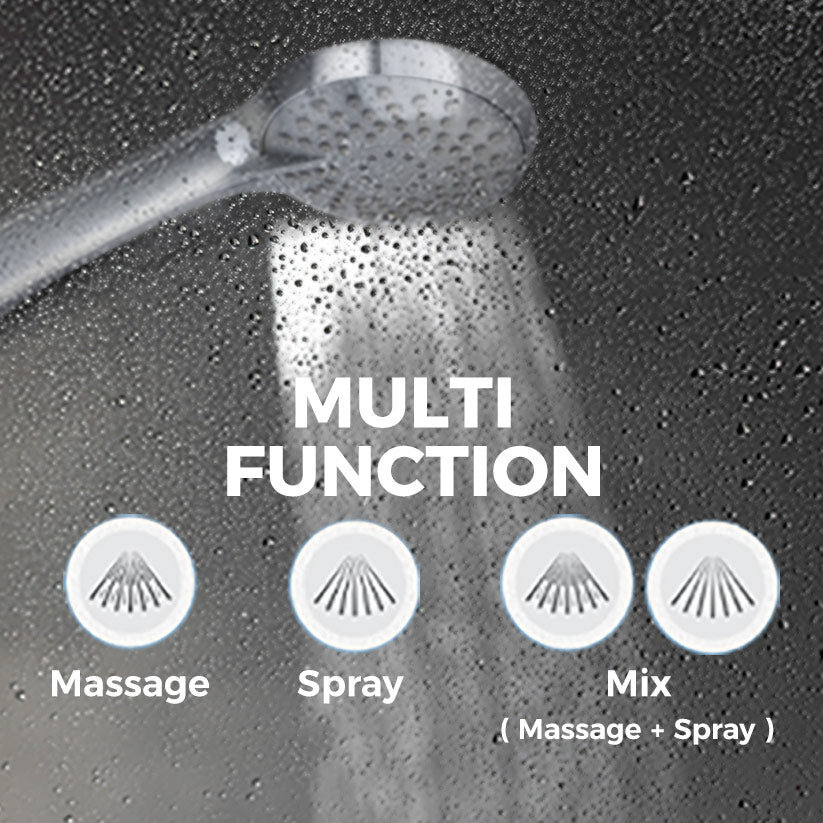MILA Glide Hand Shower - MBHC0202CM, Hand Shower with Chrome Hand Shower, Multi Function, Massage/Massage + Spray